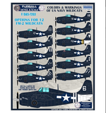 Furball 1/72 decals Colors & Markings of US Navy Wildcats - FDS7203 for Hobby Boss