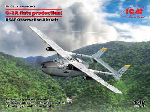 ICM 1/48 Scale Cessna O-2A (Late Production) - kit 48292
