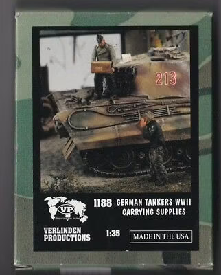 Verlinden 1/35 German Tankers WWII Carrying Supplies - #1188 - NOS Verlinden 1/35 German Tankers WWII Carrying Supplies - #1188 - NOS