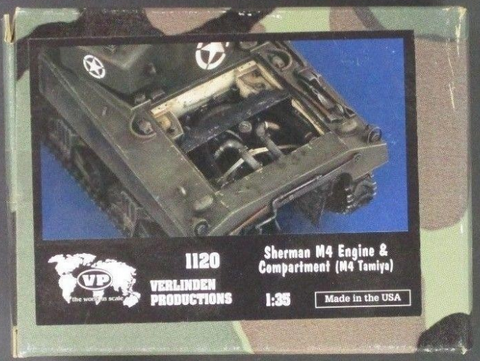 Verlinden 1/35 Sherman M4 Engine & Compartment (M4 Tamiya) - #1120 - NOS