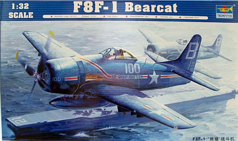 Trumpeter 1/32 Scale F8F-1 Bearcat assembly kit 02247 - New Old Stock
