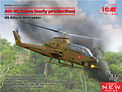 ICM Models 1/32 scale AH-1G Cobra (early production) kit - 32060