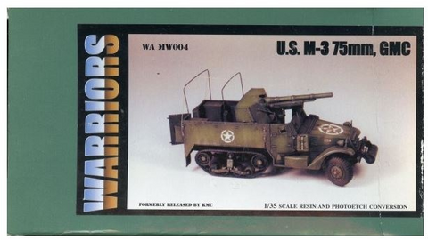 Warriors 1/35 Scale resin M-3 75mm GMC Conversion - MW004- NOS