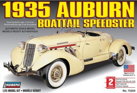 Lindberg 1/25 Scale 1935 Auburn Speedster - #72324 - New Old Stock