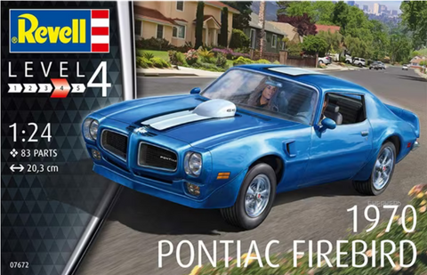 Revell 1/24 Scale 1970 Pontiac Firebird kit 07672 - Unpainted & Unassembled