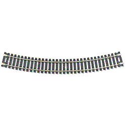 Atlas #152 HO Scale Code 100 - 18" Radius Curve Track (Black Ties) Nickle Silver