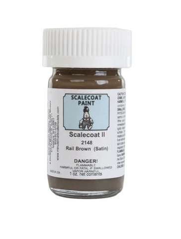 Scalecoat II  Flat Rail Brown 2 oz. Bottle - #F2148