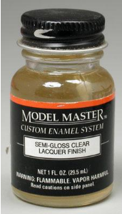 Model Master Semi-Gloss Clear Lacquer (Clear Coat) 1 oz - #201616