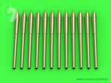 Master Model 1/700 USN Gun Barrels for Turrets w/o Blastbags (12pcs) - SM700050