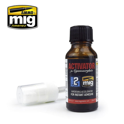 Ammo Mig Jimenez ACTIVATOR CYANO 21 for cyanoacrylate glue AMIG8037 - 20mL