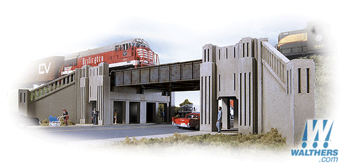 Walthers Cornerstone 933-3800 N scale ART DECO HIGHWAY UNDERPASS