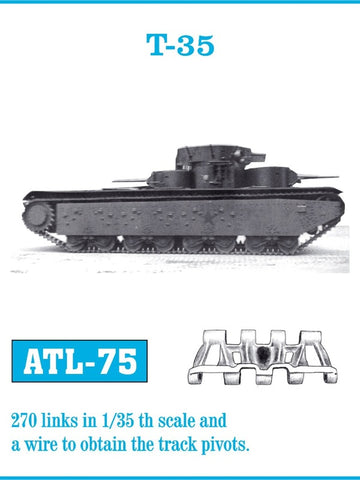 Friulmodel 1/35 Scale Track Link set for T-35 tank kits - ATL-75 - Assembly required!