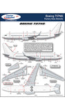 Fundekals 1/144 scale decals Boeing 737NG Factory Data Stencils - 44-011