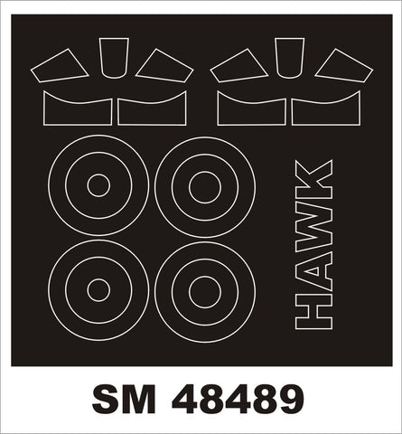 Montex 1/48 canopy paint masks for CURTISS HAWK III kit by FREEDOM - SM48489