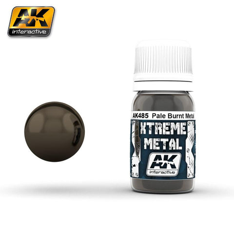 AK Interactive AK-485 XTREME METAL PALE BURNT METAL 30mL enamel