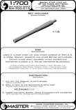 Master Model 1/700 British QF HA Marks XVI Barrels (14pcs) - SM700015