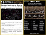 Airscale 1/48 photoetch German, RAF, US instrument bezels WW1 to Jets - PE48BEZ