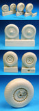 Barracuda 1/32 resin Me 262 Main, Plain Hub Nosewheels for HSG or Revell BR32067