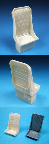 Barracuda Cast 1/32 resin Typhoon and Tempest seat w/Backpad for PCM - BR32142