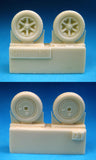 Barracuda Cast 1/72 resin Me 109B/C/D/E Mainwheels for Tamiya and more! BR72091