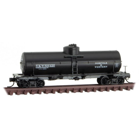 Micro Trains 06500266 N Scale 39’ single dome tank car Norfolk & Western 516420