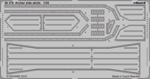 Eduard Photoetch set 1/35 scale - Archer side skirts for Tamiya - 36376