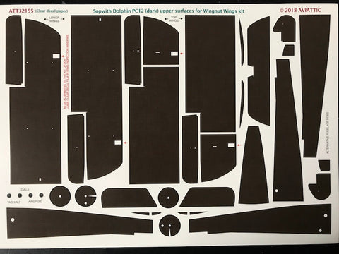 Aviattic 1/32 decals Sopwith 5F.1 Dolphin PC12 (dark) uppersurfaces - ATT32155