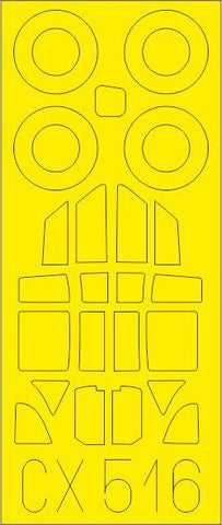 Eduard 1/72 Scale Masks for Ki-61-Id by Tamiya - CX516