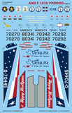 Caracal 1/48 ANG F-101B Voodoo Pt 2 decal  - CD48058