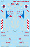 Caracal 1/48 decal CD48141 - F-35B Joint Strike Fighter for Kitty Hawk