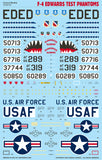 Caracal 1/48 decal CD48162 - F-4 Edwards Test Phantoms for the Zoukei-Mura kit