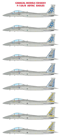 Caracal 1/48 decals CD48201 - F-15A/B "ADTAC Eagles"