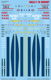 Caracal 1/72 decals for NASA F-18 Hornet - CD72140