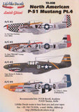 Lifelike 1/72 decal P-51 Mustang Pt4 72-038 Jeanne III, Jackie, Detroit Miss