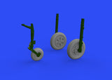 Brassin 1/72 Scale Resin MiG-21PFM wheels (Eduard) - #672231