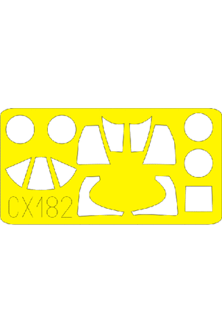 Eduard 1/72 Scale Masks for F4U-1A by Tamiya - CX182