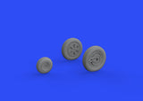 Brassin 1/72 Scale Resin MiG-21PF wheels (Eduard) - #672236