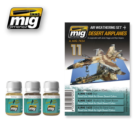 Air Weathering set Desert Airplanes - AMIG-7424 by Ammo Mig Jimenez