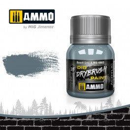 Ammo by Mig Dio Drybrush dense acrylic paint #0603 Basalt Grey - 40mL