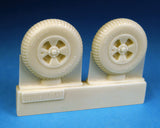 BarracudaCast 1/48 BR48404 Hawker Tempest Late Mainwheels Blk Tread for Eduard