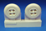 BarracudaCast 1/48 BR48403 Hawker Tempest Late Mainwheels - Smooth for Eduard
