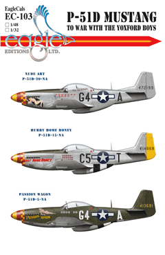 EagleCals #103 1/32 Scale P-51 Mustangs To War with the Yoxford Boys