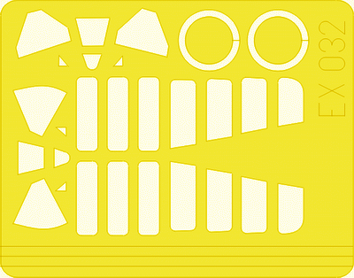Eduard 1/48 mask for the Tamiya F2A Buffalo kit #EX032