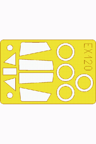 Eduard 1/48 masks for the Hasegawa Macchi C 205 Veltro kit - EX132