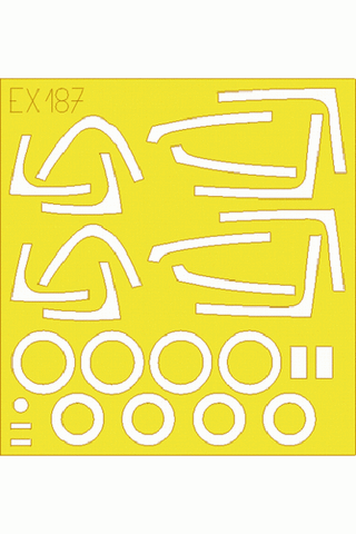 Eduard 1/48 Scale Masks for F-18E by Hasegawa - EX187
