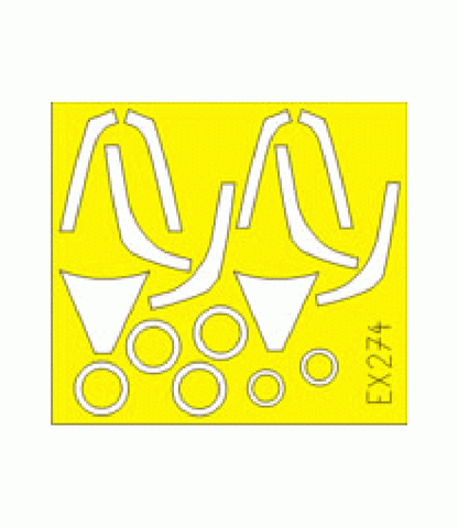 Eduard 1/48 mask for the F-16CN Block 30/32 kit by Tamiya - EX274