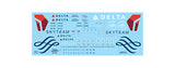 Fundekals 1/144 scale decals Boeing 737NGs Delta Air Lines - 44-013