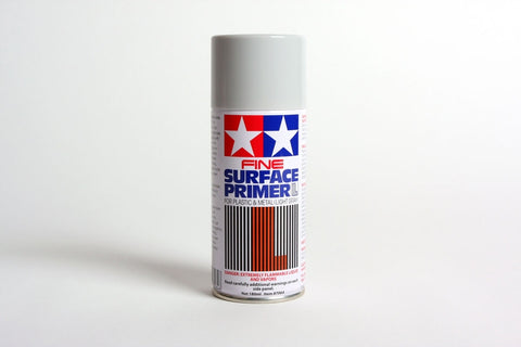 Tamiya Fine Surface Primer L - Light Gray 180ml Spray Can 87064