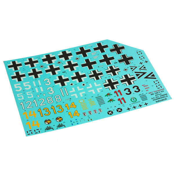 HGW 1/48 wet transfer stencils Messerschmitt Bf109 Afrika for Eduard - 248050