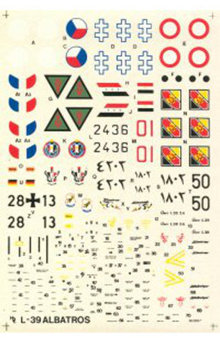 Hi-Decal Line 1/72 decals for L-39 Albatros #72-019